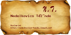 Nedelkovics Tünde névjegykártya